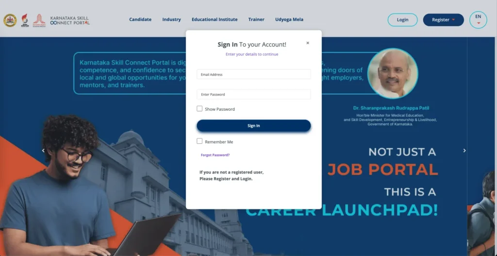 Skillconnect.kaushalkar.com Login Portal
