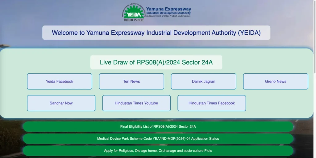 yamuna expressway authority Portal